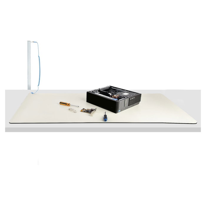 Startech Alfombrilla Antiestática para Reparación Electrónica con Cable de Toma a Tierra Removible 60cm x 120cm