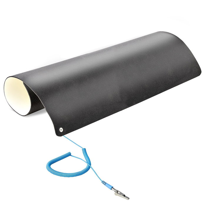 Startech LG-ANTI-STATIC-MAT Alfombrilla Antiestática para Escritorio ESD 60x120cm - Beige PVC 2mm con Cable de Tierra de 2m