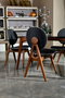 Hanah Home Touch v2 Sillas Escandinavas Antracita Madera de Carpe Lino Confort y Estilo