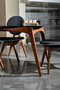 Hanah Home Touch v2 Sillas Escandinavas Antracita Madera de Carpe Lino Confort y Estilo