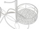 DKD Home Decor Macetero de Hierro con Diseño de Hojas Blanco