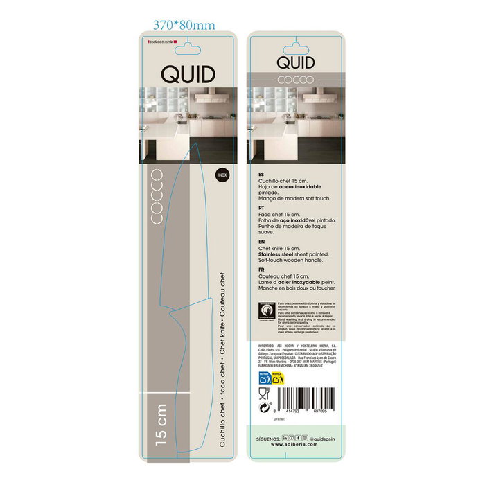 Cuchillo Cocina Cocco Quid 15 cm