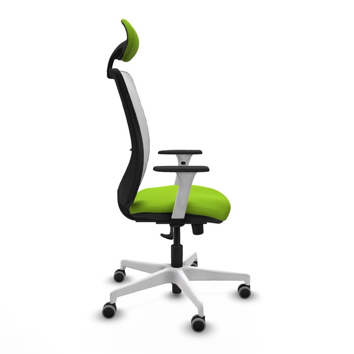 PIQUERAS Y CRESPO Silla de oficina Zulema con mecanismo Sincro, Pistacho y Blanco PIQUERAS Y CRESPO Silla de oficina Zulema con mecanismo Sincro, Pistacho y Blanco