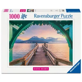 Ravensburger Rompecabezas Puente peatonal del lago de Annecy 1000 piezas