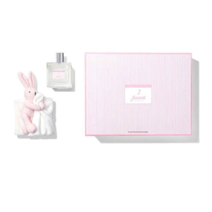 Jacadi Eau de Cologne vaporizador sin alcohol 100 ml + Peluche Rabbit Jacadi 1 u | Toute Petite Estuche 2 pz