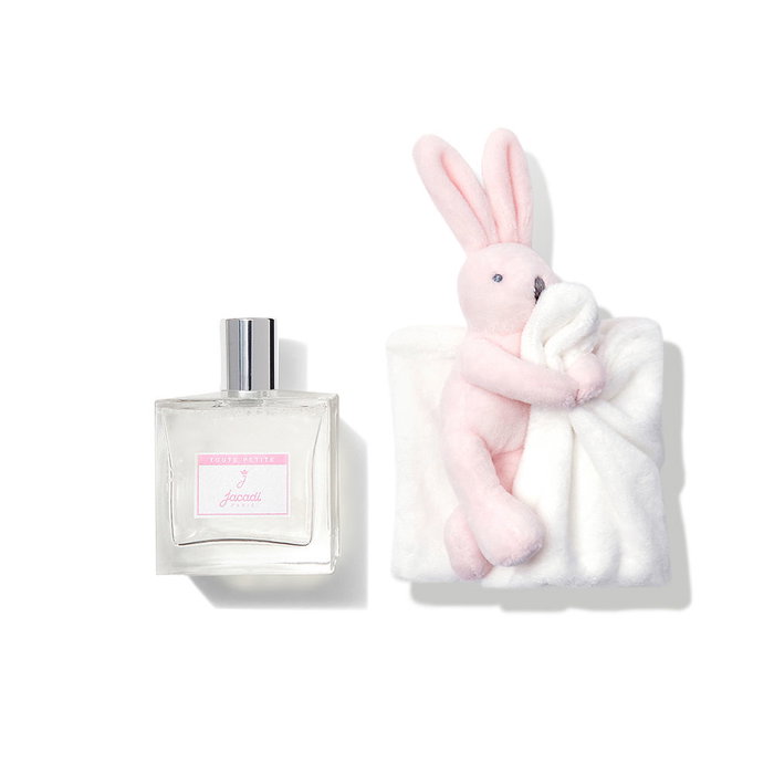 Jacadi Eau de Cologne vaporizador sin alcohol 100 ml + Peluche Rabbit Jacadi 1 u | Toute Petite Estuche 2 pz