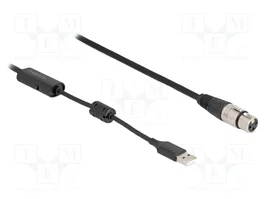 DeLOCK Cable convertidor de audio High-Res XLR 3 pines a USB Tipo-A de 3 m