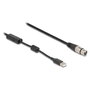 DeLOCK Cable convertidor de audio XLR de 3 clavijas a USB Tipo-A de 3 m