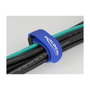 DeLOCK Bridas de cable con cierre de gancho y lazo 190 x 25 mm, Azul (5 unidades)