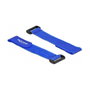 DeLOCK Bridas de cable con cierre de gancho y lazo 190 x 25 mm, Azul (5 unidades)