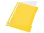 LEITZ Dosier Fastener PVC A4 Amarillo con Tarjetero (Set de 25)