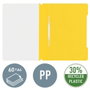 LEITZ Dosier Fastener PVC A4 Amarillo con Tarjetero (Set de 25)