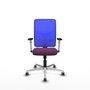 PIQUERAS Y CRESPO Silla de oficina Motilla con mecanismo Sincro, Morado y Azul