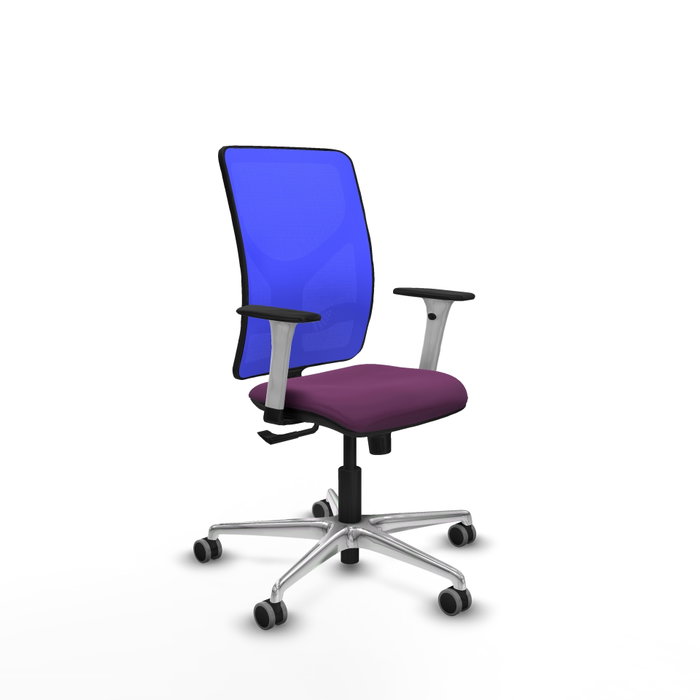PIQUERAS Y CRESPO Silla de oficina Motilla con mecanismo Sincro, Morado y Azul PIQUERAS Y CRESPO Silla de oficina Motilla con mecanismo Sincro, Morado y Azul