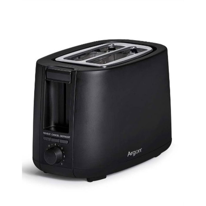 Argon Tostador Doble Negro Mate 750W