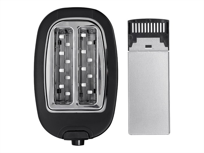 Argon Tostador Doble Negro Mate 750W