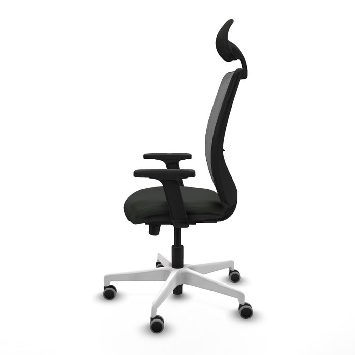 PIQUERAS Y CRESPO Silla de oficina Zulema con mecanismo Sincro/Traslack, Negro y Gris