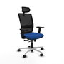 PIQUERAS Y CRESPO Silla de oficina Haches Azul y Negro
