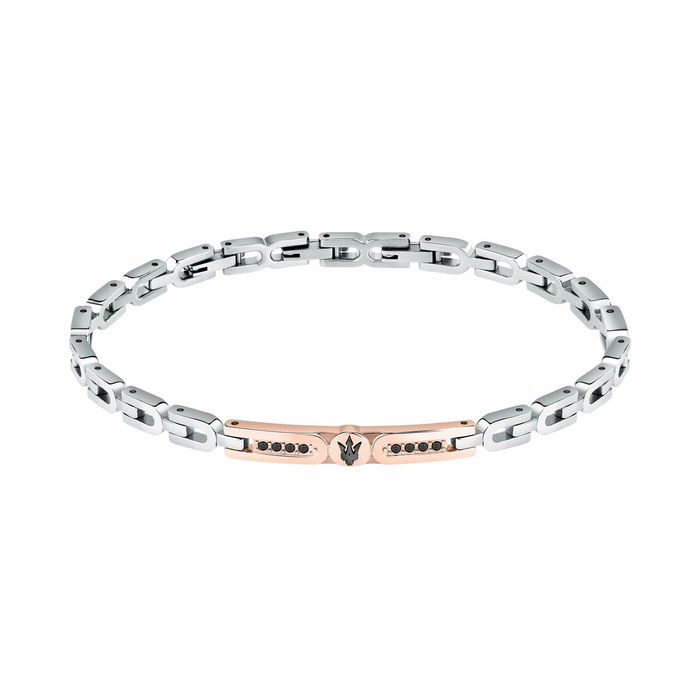 Pulsera Hombre Maserati Acero Inoxidable 21,5 cm Plateado