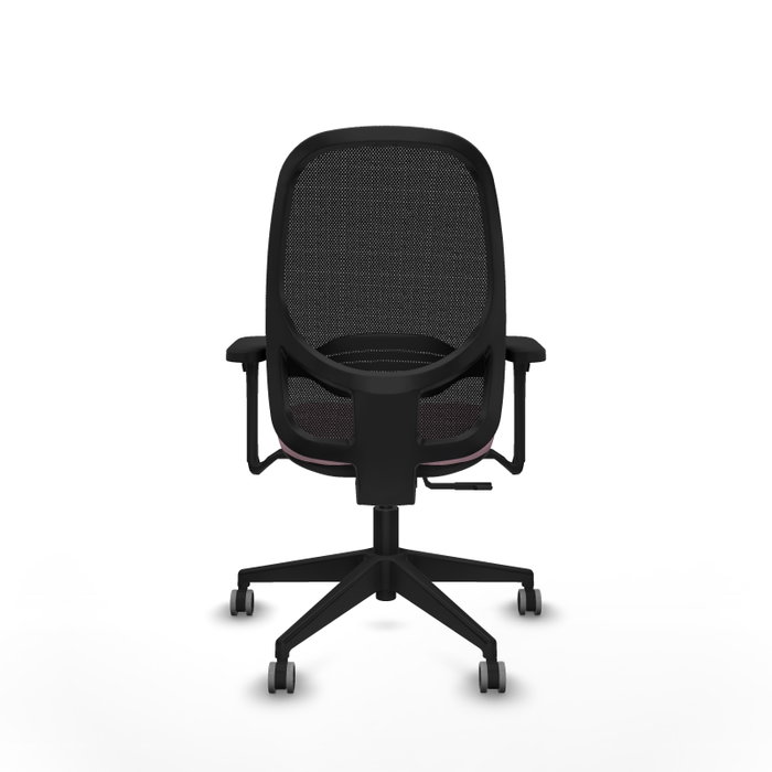 PIQUERAS Y CRESPO Silla de oficina Cilanco con mecanismo Sincro, Rosa y Negro
