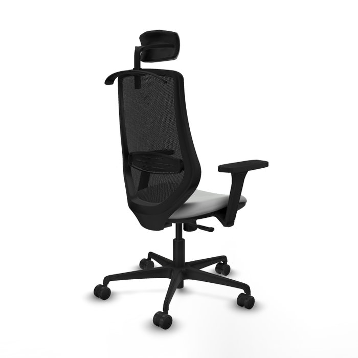 PIQUERAS Y CRESPO Silla de oficina Mardos con Mecanismo Sincro, Gris Claro y Negro