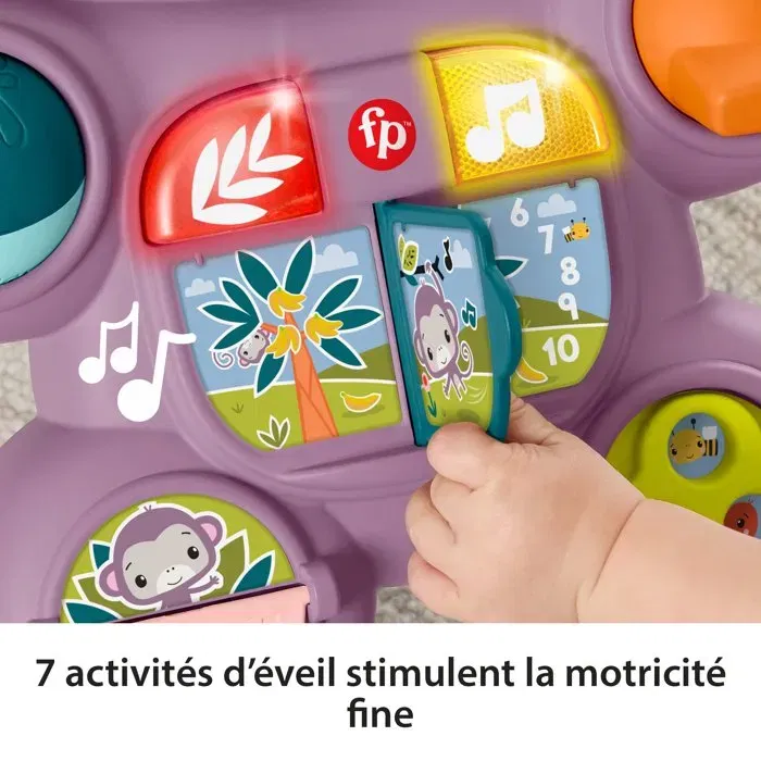 Fisher-Price Mono Andador JGW90 - Música, Luces y Actividades - Fisher-Price