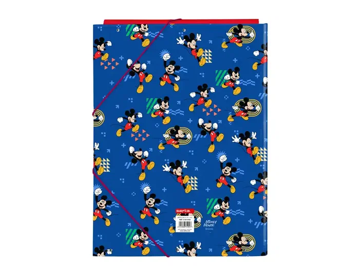 Safta Carpeta Folio Mickey Mouse Today con 3 Solapas y Gomas Safta Carpeta Folio Mickey Mouse Today con 3 Solapas y Gomas