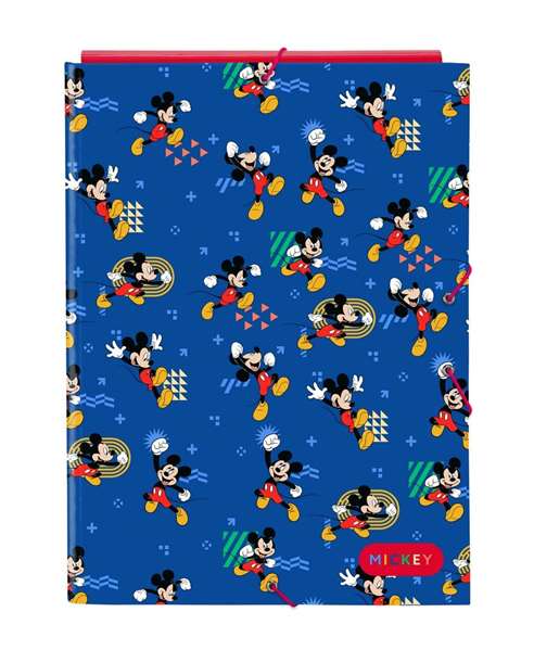 Safta Carpeta Folio Mickey Mouse Today con 3 Solapas y Gomas Safta Carpeta Folio Mickey Mouse Today con 3 Solapas y Gomas