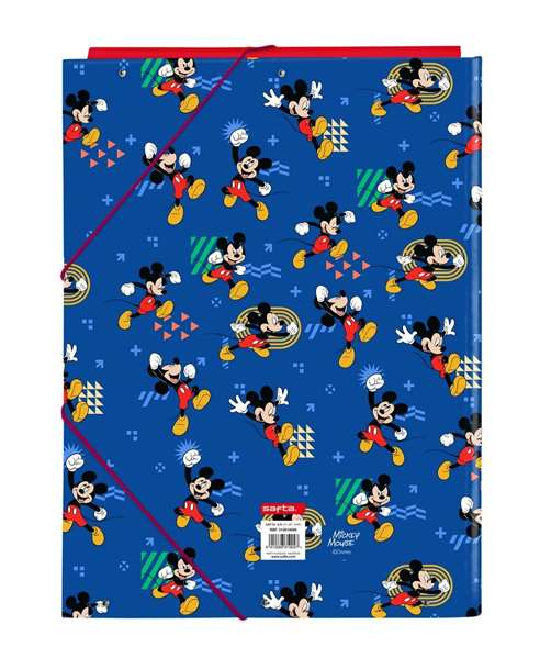 Safta Carpeta Folio Mickey Mouse Today con 3 Solapas y Gomas Safta Carpeta Folio Mickey Mouse Today con 3 Solapas y Gomas