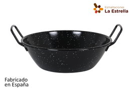 La Estrella Paellera Honda Bordonada Jaspeada 26 cm - 3.8 L (8 Unidades)