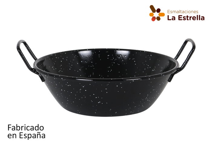 La Estrella Paellera Honda Bordonada Jaspeada 26 cm - 3.8 L (8 Unidades) La Estrella Paellera Honda Bordonada Jaspeada 26 cm - 3.8 L (8 Unidades)
