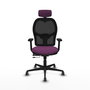 PIQUERAS Y CRESPO Silla de oficina Jorquera con Mecanismo Sincro/Traslack Morado y Negro