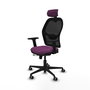 PIQUERAS Y CRESPO Silla de oficina Jorquera con Mecanismo Sincro/Traslack Morado y Negro