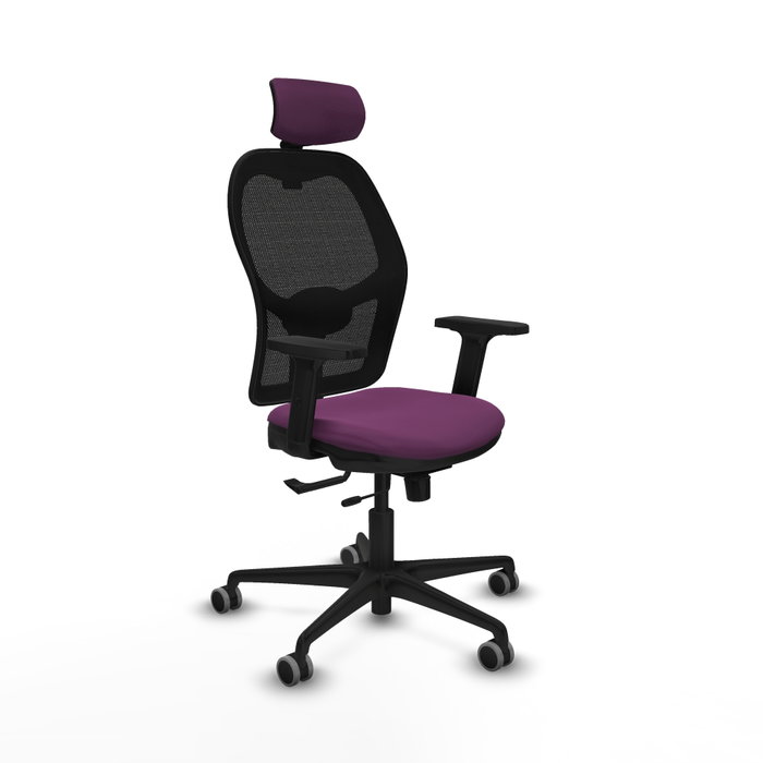 PIQUERAS Y CRESPO Silla de oficina Jorquera con Mecanismo Sincro/Traslack Morado y Negro PIQUERAS Y CRESPO Silla de oficina Jorquera con Mecanismo Sincro/Traslack Morado y Negro