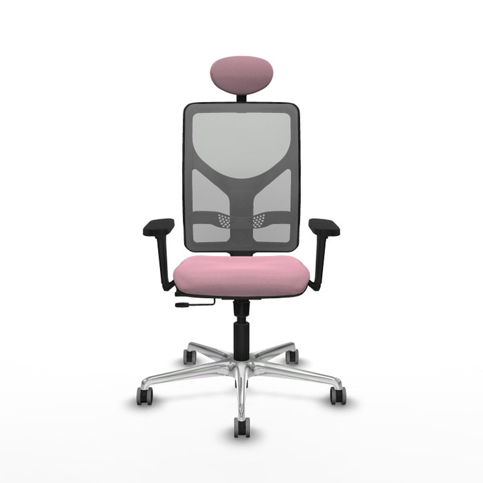 PIQUERAS Y CRESPO Silla de oficina Motilla con mecanismo Sincro/Traslack, Rosa y Gris PIQUERAS Y CRESPO Silla de oficina Motilla con mecanismo Sincro/Traslack, Rosa y Gris