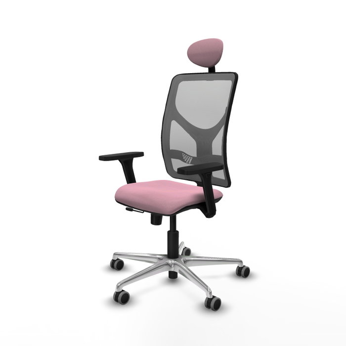 PIQUERAS Y CRESPO Silla de oficina Motilla con mecanismo Sincro/Traslack, Rosa y Gris PIQUERAS Y CRESPO Silla de oficina Motilla con mecanismo Sincro/Traslack, Rosa y Gris