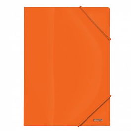 Carpeta De Gomas Y Solapas Dohe A4 Pp Opaco Naranja (Set de 10)