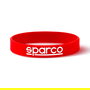 Sparco Pulseras S099093RS10 Kit 10 Unidades Color Rojo Goma Silicona Logo