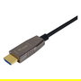 EQUIP Cable HDMI 2.1 119455 Óptico Activo 50m 8K/60Hz HDR Ethernet ARC Estándar A-A Conectores Chapados en Oro Negro
