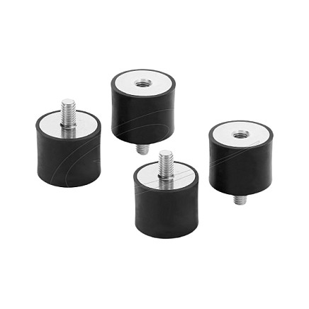 DeLOCK 60820 Amortiguador de vibraciones M6 x 1 mm D 25 x H 20 mm DeLOCK 60820 Amortiguador de vibraciones M6 x 1 mm D 25 x H 20 mm