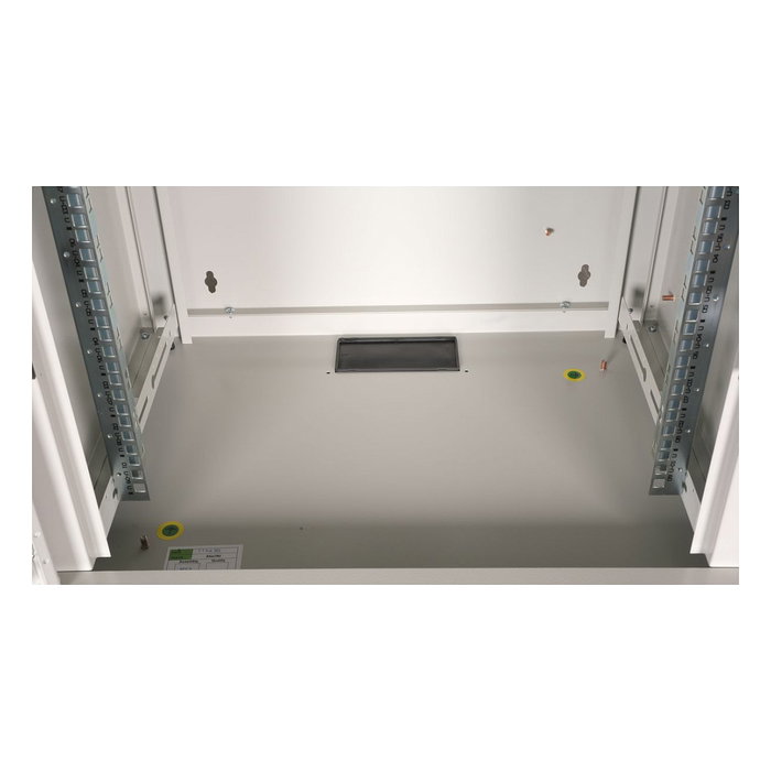 EQUIP EPM-09-6045-G-CBAA Bastidor de Pared 9HE, Puerta de Cristal, 600x450 mm, Gris Claro, con Rieles y Kit de Montaje