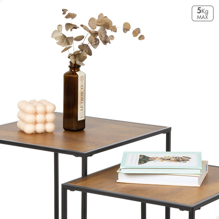 MAX HOME-SET 2 MESAS AUX METAL