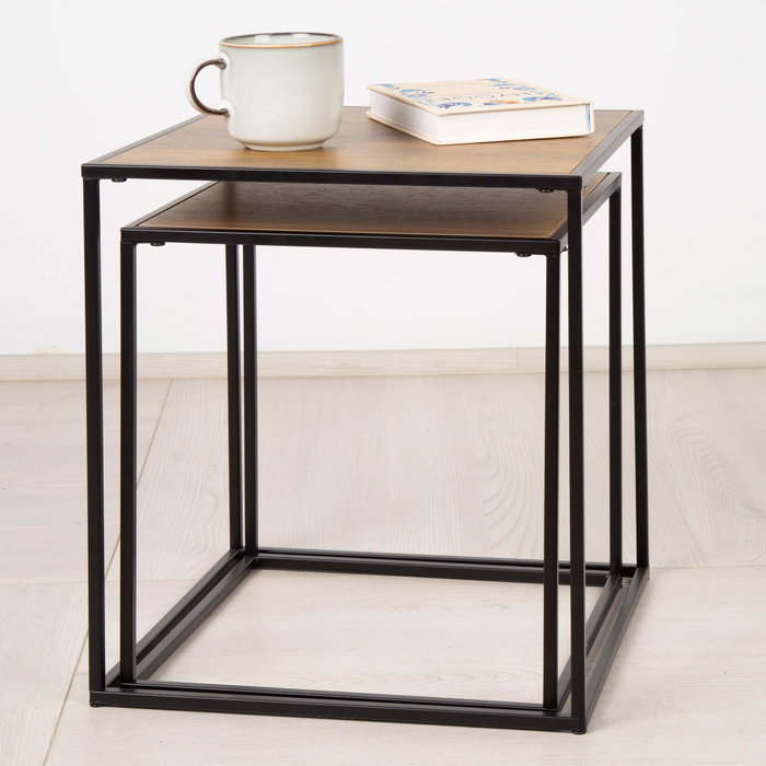 MAX HOME-SET 2 MESAS AUX METAL