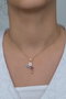 Heliophilia Silver NRZ99361 Conjunto Collar y Pendientes Plata de Ley 925 Baño Oro Rosa con Circonita