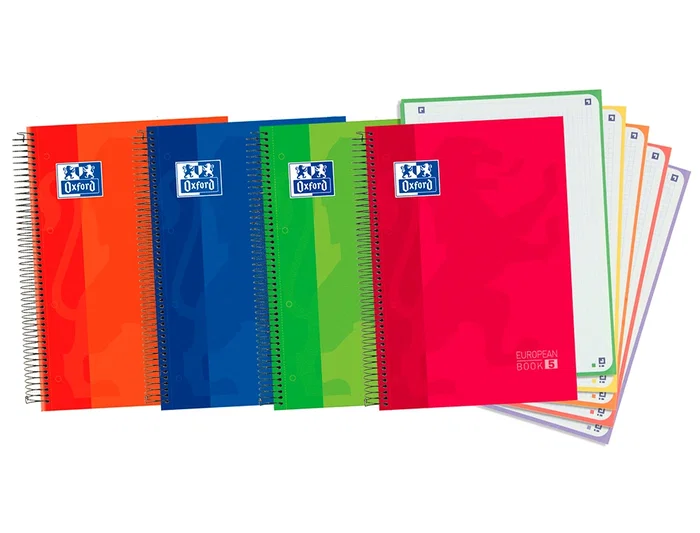 Oxford Bloc Espiral Tapa Extradura Optik Paper Microperforado Din A4 120 Hojas Cuadros 5mm 50% Hojas Gratis