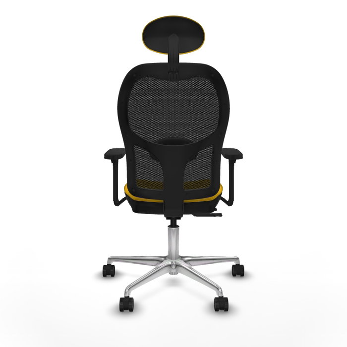 PIQUERAS Y CRESPO Silla de oficina Jorquera con mecanismo Sincro/Traslack, Amarillo y Negro PIQUERAS Y CRESPO Silla de oficina Jorquera con mecanismo Sincro/Traslack, Amarillo y Negro