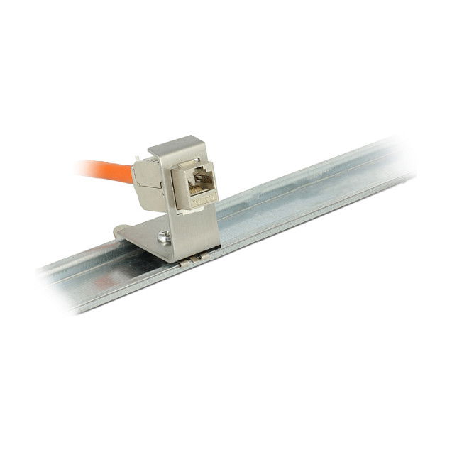 DeLOCK 86259 - Inserto Modular para Soporte en Rail DIN, Metálico, 23 x 39 x 37 mm