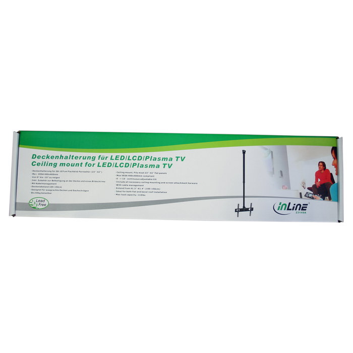 InLine Soporte de techo para LED/LCD/Plasma 32-55 pulgadas InLine Soporte de techo para LED/LCD/Plasma 32-55 pulgadas