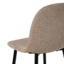 Taburete Taupe Tejido-Metal Salón 46 X 48 X 96 cm (Set de 4)