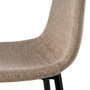Taburete Taupe Tejido-Metal Salón 46 X 48 X 96 cm (Set de 4)